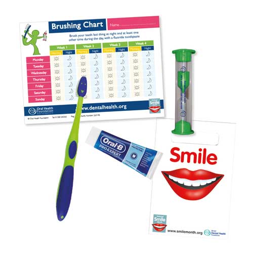 National Smile Month 2016 goody bag