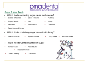 sugar containing food and drink